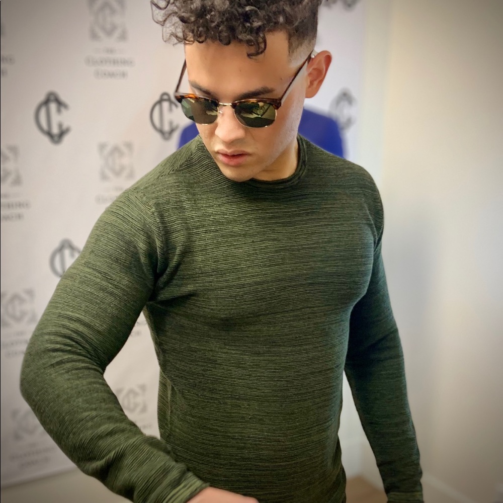 Thermal cotton blend sweaters